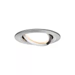 PAULMANN Oprawa do wbudowania NOVA COIN LED DIM wychylna 6W 470lm 84mm 2700K IP23 230V szczotkowane żelazo