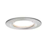 PAULMANN Oprawa do wbudowania NOVA COIN LED DIM stała 6W 470lm 78mm 2700K IP44 230V szczotkowane żelazo