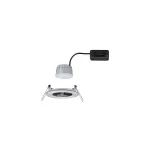 PAULMANN Oprawa do wbudowania NOVA COIN LED DIM stała 6W 470lm 78mm 2700K IP44 230V szczotkowane żelazo
