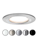 PAULMANN Oprawa do wbudowania NOVA COIN LED DIM stała 6W 470lm 78mm 2700K IP44 230V szczotkowane żelazo