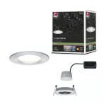 PAULMANN Oprawa do wbudowania NOVA COIN LED DIM stała 6W 470lm 78mm 2700K IP44 230V aluminium