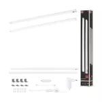 Zestaw opraw podszafkowych SET LINE DIM PIR 2x6W 2x500lm 550mm 3000K 230V/24V biały matowy / aluminium