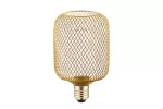 ŹRÓDŁO ŚWIATŁA LED, GRID, C100, E27, 3,5W, 120lm, 1800K, AC220-240V, 320°, ŚCIEMNIALNA, ZŁOTY
