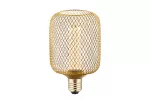 ŹRÓDŁO ŚWIATŁA LED, GRID, C100, E27, 3,5W, 120lm, 1800K, AC220-240V, 320°, ŚCIEMNIALNA, ZŁOTY