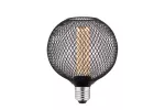 ŹRÓDŁO ŚWIATŁA LED, GRID, C125, E27, 3,5W, 120lm, 1800K, AC220-240V, 320°, ŚCIEMNIALNA, CZARNY