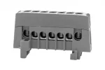Listwa prądowa ZPI 7-modułowa (7x16mm2) IP20 AL/CU - szara