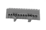 Listwa prądowa ZPI 12-modułowa (12x16mm2) IP20 AL/CU - szara