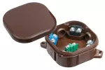 Puszka natynkowa hermetyczna 92 x 92 klik - 5 zacisków 4 mm2, IP 54, kolor brązowy