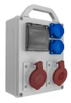 Rozdzielnica R-BOX 240R 4S, 2x16A/5p, 2x250V, puste okno