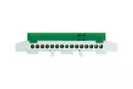 Listwa zaciskowa - 15 zielona, IP 20