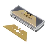 Ostrza trapezowe 61 / 0.65 mm Wolfcraft - pokryte tytanem [5 szt.]