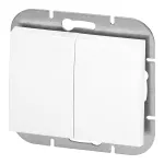 Łącznik p/t świecznikowy Onyx, 10A, 250V, WP-2O, biały