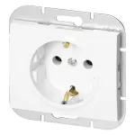 Gniazdo pojedyncze p/t 2P+Z Schuko Onyx, 16A, 250V, PT-17O, biały