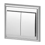 Łącznik p/t świecznikowy Luna, 10A, 250V, WP-2L, srebrny