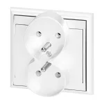 Gniazdo podwójne p/t 2x2P+Z Luna, 16A, 250V, PT-6LR, biały