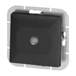 Łącznik jednobiegunowy p/t z podświeleniem Pearl, 10A, 250V, WP-1P/S, czarny