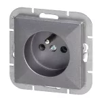 Gniazdo pojedyncze p/t 2P+Z Pearl, 16A, 250V, PT-16P, antracyt