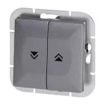 Łącznik roletowy p/t Pearl, 10A, 250V, WP-10P, antracyt