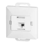 Gniazdo 1xRJ45 Cat5 Pearl, RJ45-5CAT/P1, biały