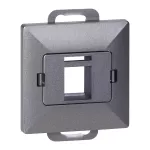Płytka czołowa + 1xRJ45 Pearl, PC+ARJ45/P1, antracyt