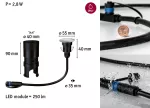 PAULMANN Oprawa dogruntowa Plug & Shine FLOOR MINI okrągła 2.5W 3000K IP67 24V srebrny / stal nierdzewna