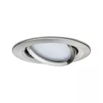PAULMANN Oprawa do wbudowania NOVA PLUS COIN LED SH Zigbee wychylna 5.2W 400lm 84mm 2700-6500K IP23 230V szczotkowane żelazo