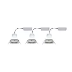 PAULMANN Oprawa do wbudowania NOVA PLUS COIN LED RGBW SH Zigbee wychylna zestaw 3x5.2W 400lm 84mm 2700-6500K IP23 230V szczotkowane żelazo