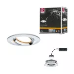 PAULMANN Oprawa do wbudowania NOVA PLUS COIN LED DIM wychylna 6W 470lm 93mm 2700K IP65 230V chrom