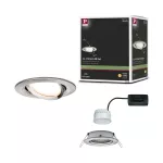 PAULMANN Oprawa do wbudowania NOVA COIN LED wychylna 6W 470lm 84mm 2700K IP23 230V szczotkowane żelazo
