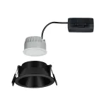 Oprawa do wbudowania EBL COLE SET COIN 3-STEP DIM 6W 470lm 2700K IP44 230V czarny matowy / aluminium