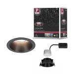Oprawa do wbudowania EBL COLE SET COIN 3-STEP DIM 6W 470lm 2700K IP44 230V czarny matowy / aluminium