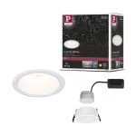 Oprawa do wbudowania EBL COLE SET COIN 3-STEP DIM 6W 470lm 2700K IP44 230V biały matowy / aluminium
