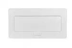 GNIAZDO MEBLOWE MULTISOFT 2X GNIAZDO Z UZIEMIENIEM, USB A+C, RJ45, KABEL ZASILAJĄCY Z WTYCZKĄ, BIAŁY
