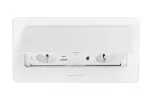 GNIAZDO MEBLOWE MULTISOFT 2X GNIAZDO SCHUKO, USB A+C, RJ45, HDMI, KABEL ZASILAJĄCY Z WTYCZKĄ, BIAŁY