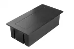 GNIAZDO MEBLOWE MULTISOFT 2X GNIAZDO SCHUKO, USB A+C, RJ45, HDMI, KABEL ZASILAJĄCY Z WTYCZKĄ, CZARNY