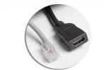GNIAZDO MEBLOWE MULTISOFT 2X GNIAZDO SCHUKO, USB A+C, RJ45, HDMI, KABEL ZASILAJĄCY Z WTYCZKĄ, CZARNY