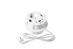 GNIAZDO MEBLOWE WPUSZCZANE RONDO, 1 X GNIAZDO SCHUKO, 1 X USB A + 2 X USB C, RJ45, 1 X HDMI, KABEL 1,5m, BIAŁE