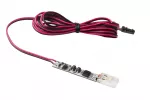 WŁĄCZNIK BEZDOTYKOWY ŚCIEMNIALNY DO PROFILI LED Z KONEKTOREM COB I PRZEWODEM 2m (2x0,20), 12V/24V max. 3A