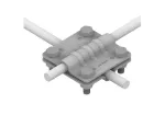 Złącze krzyżowe 4-śrubowe M6 B=30mm (stal ocynkowana ogniowo) AN-04A/OG/-1