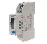 Licznik energii elektrycznej - jednofazowy, RS-485, LCD, 100A, rejestracja parametrów sieci U, I, F, P, Q, AE+, RE+