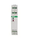 Przekaźnik bistabilny grupowy z pamięcią, na szynę DIN, 230V, z przekaźnikiem inrush 160A/20ms BIS-412M-LED-24V