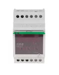 Ogranicznik z funkcją przekaźnika napięciowego, LCD, pomiar do 10kW, montaż na szynie DIN