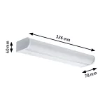 PAULMANN Oprawa ścienna ARNEB LED 9W 550lm 3000K IP44 230V biały / aluminium