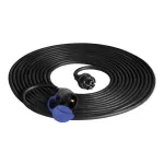 Przedłużacz warsztatowy bryzgoszczelny IP44, 1x2P+Z 20m,kabel gumowy olejoodporny H07RN-F 3x1,5mm², 230VAC/16A, schuko