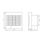 POLO 4 100 AŻWC (Axial wall/ceiling fan with Timer and Automatic shutter/ wentylator)