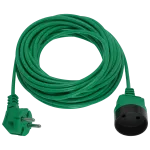 Przedłużacz ogrodowy 1-krotny, 1x2P zielony PVC 2x1mm² - 20m 250V~/10A PK-1020-7