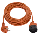 Przedłużacz ogrodowy 1-krotny, 1x2P pomarańczowy PVC 2x1,5mm² - 20m 250V~/16A PK-1020-1,5