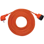 Przedłużacz ogrodowy 1-krotny, 1x2P pomarańczowy PVC 2x1mm² - 15m 250V~/10A PK-1015