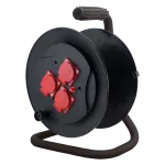 Zwijak bębnowy fi 275mm 3x2P+Z (3 gniazda IP-44) 250V~/16A z zabezpieczeniem termicznym ZB-111