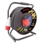Przedłużacz siłowy zwijany na bębnie IP-44 2x2P+Z 230V~MAX.3600W + gniazdo 3P+N+Z 400V~MAX.6000W H05RR-F 5x1,5mm² - 40m SPZD1-12-1,5-40G